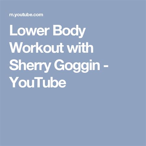 Body Building Videos Sherry Goggin Work
