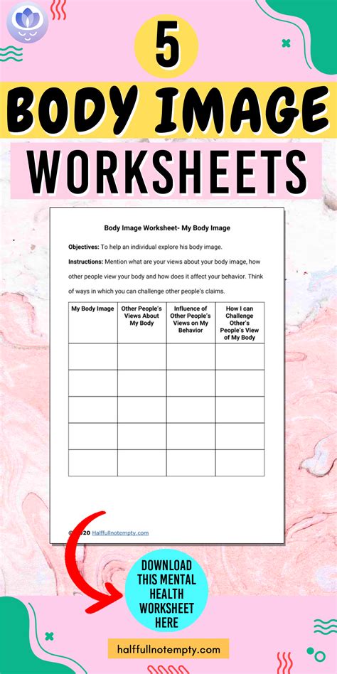 Body Image Therapy Worksheet