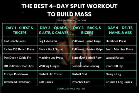 Bodybuilding Workout 4 Days A Week