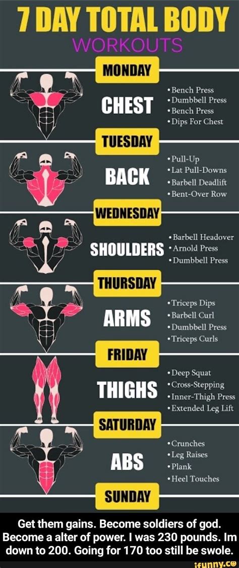 Bodybuilding Workout 7 Days A Week