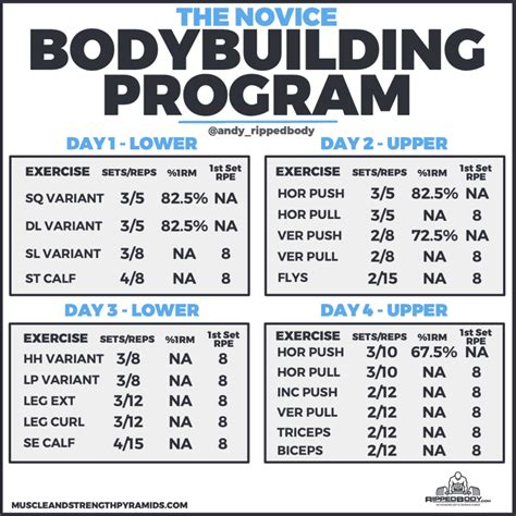 Bodybuilding Workout Example