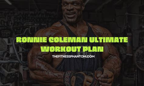 Bodybuilding Workout Ronnie Coleman