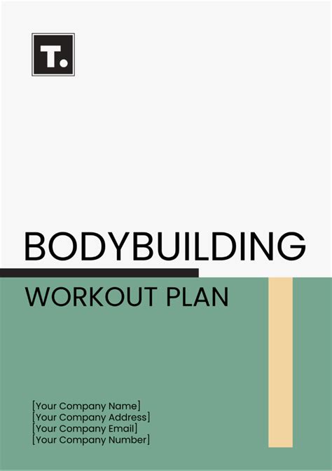 Bodybuilding Workout Template