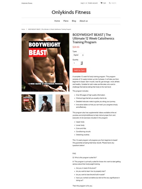 Bodyweight Beast The Ultimate 12 Week Calisthenics Training Program Pdf