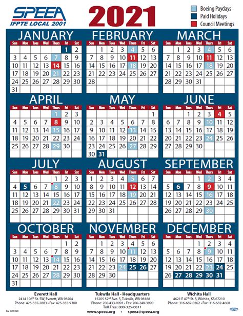Boeing Pay Calendar