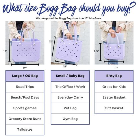 Bogg Bag Sizes Chart