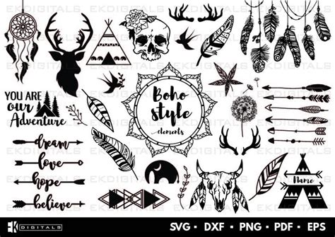 Download Bohemian Tribal Bundle Files DXF Files