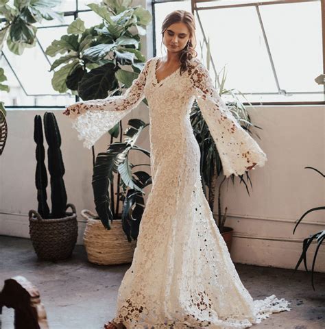 Boho Crochet Wedding Dress
