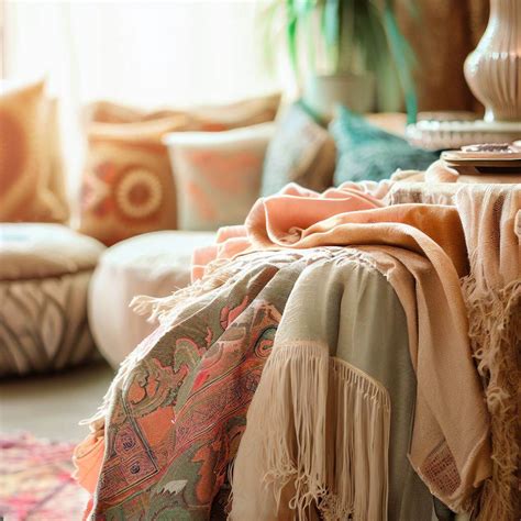 Boho Dining Room Textiles