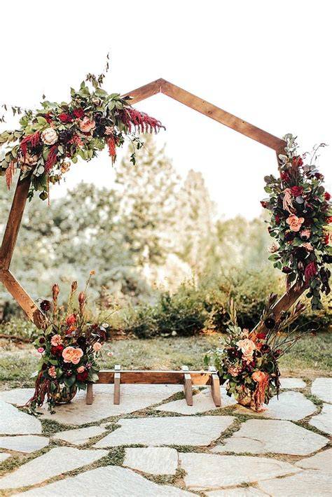 Boho Fall Wedding Arch Ideas
