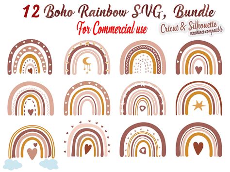 Download Boho Rainbow Bundle Cameo