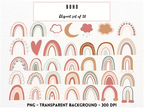 Download Boho Rainbow Bundle Commercial Use