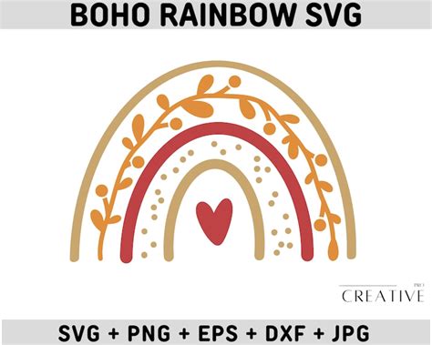 Download Boho Rainbow Bundle for Cricut Machine
