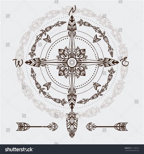 Download Boho Tribal Compass Files