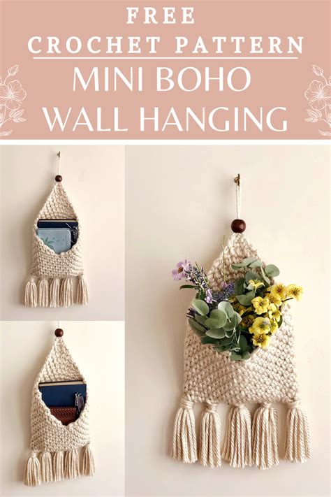 Boho Wall Hanging Crochet Pattern Free