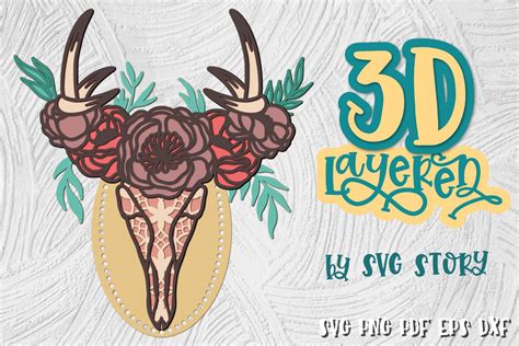 Download Boho Watercolor Cow SVG File - SVG Design for Cricut Machine