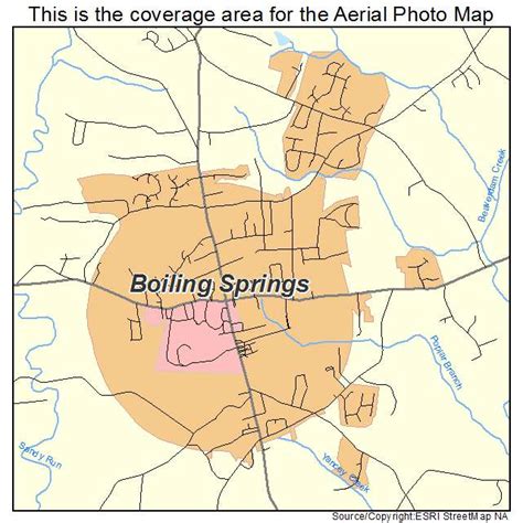 Boiling Springs North Carolina Street Map 3706800