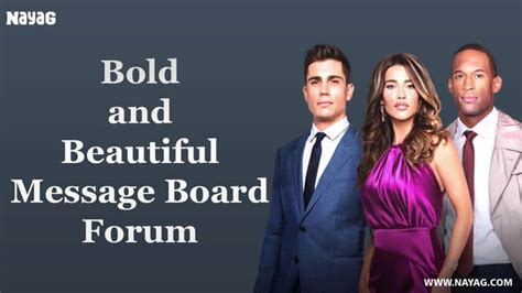 Join the Conversation on Bold and Beautiful Message Board