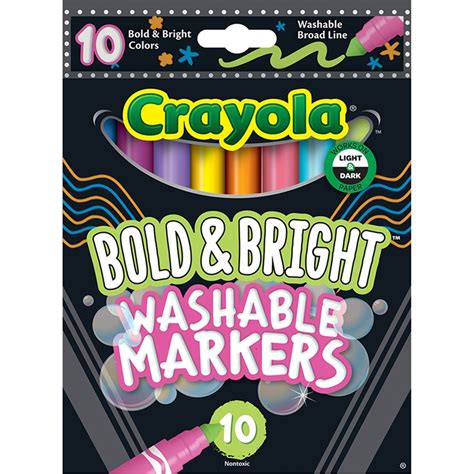 Bold Colors with Washable Markers