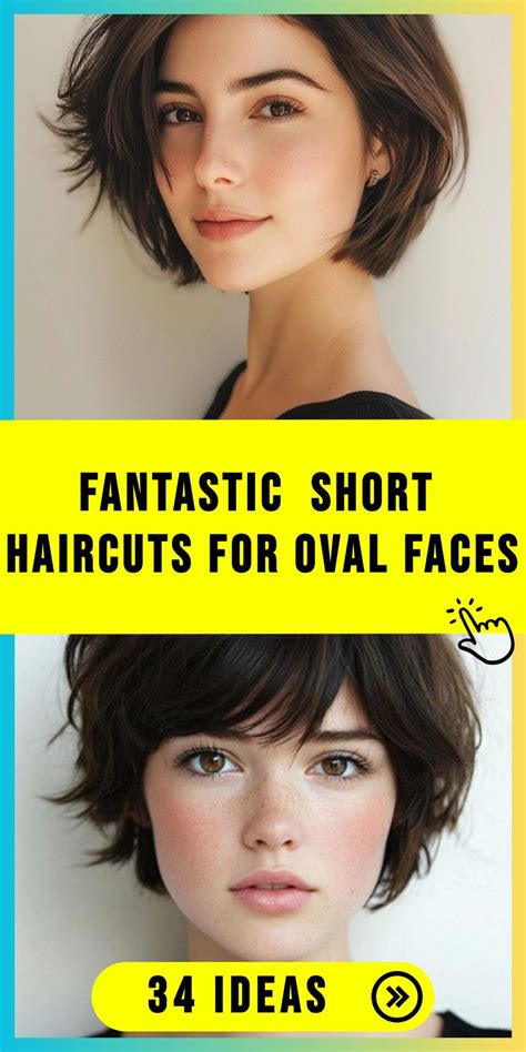 Bold Short Hair Style For Oval Face