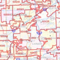 Bolingbrook IL Zip Code Map