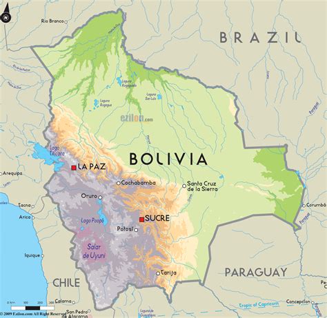 Bolivia On A Map