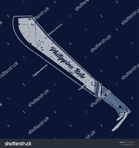 Bolo Knife Drawing