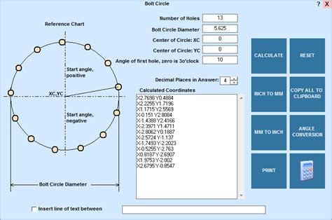 Bolt Pattern Calculator