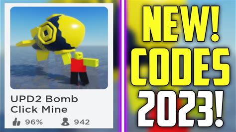 Bomb Click Mine Roblox codes (June 2023)