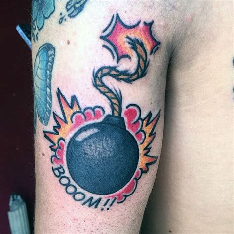 60 Bomb Tattoo Designs For Men Explosive Ink Ideas
