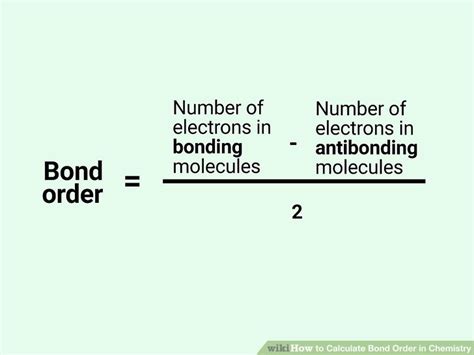 Bond Order Calculator