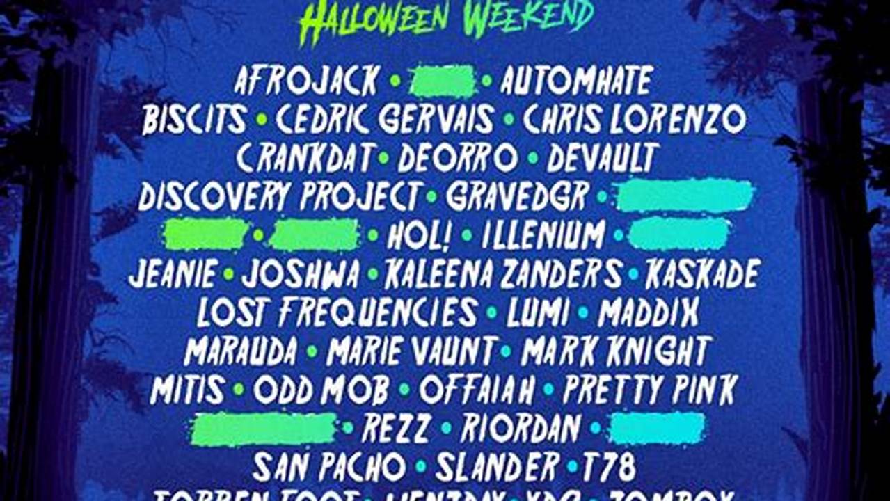 Boo Seattle 2024 Lineup