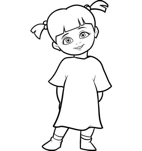 Boo Monsters Inc Coloring Pages