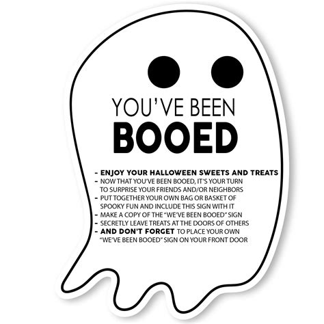 Boo Signs For Halloween Printable