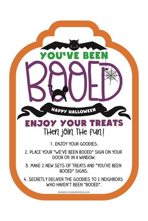 Booed Printables For Halloween