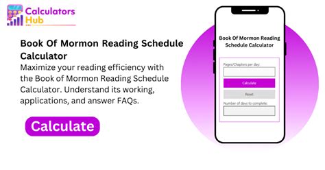 Improve Your Book of Mormon Reading with Our Calculator - Track Your Progress Now!