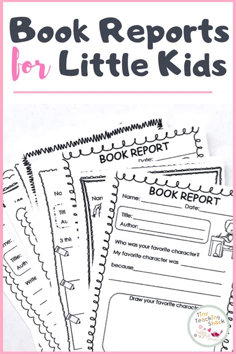 Book Report Template For 1St Graders