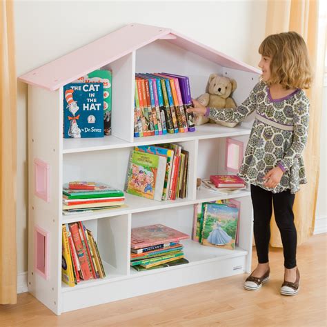 7 Cube Kids Wood Bookshelf Bookcase Display Rack