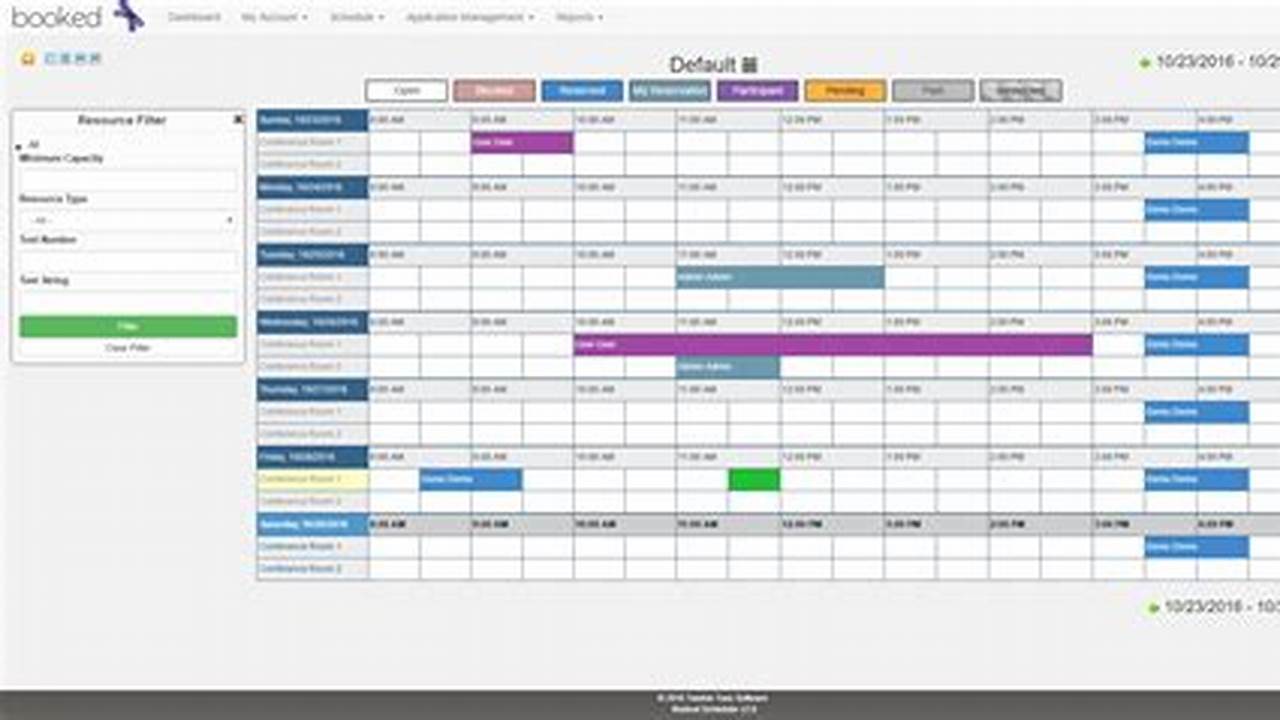 Booking Calendar Software