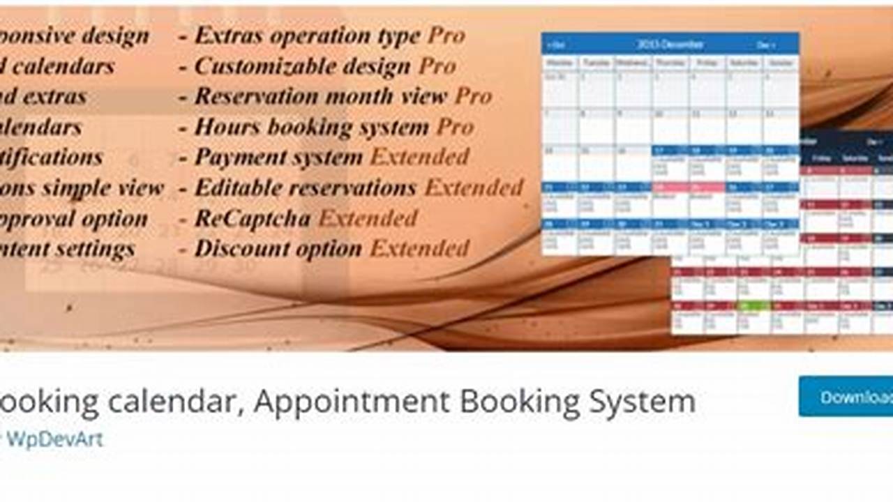 Booking Calendar Wpdevart