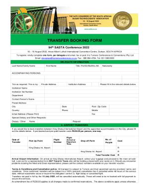 Booking a Transfer Online