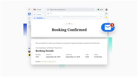 Booking confirmation email