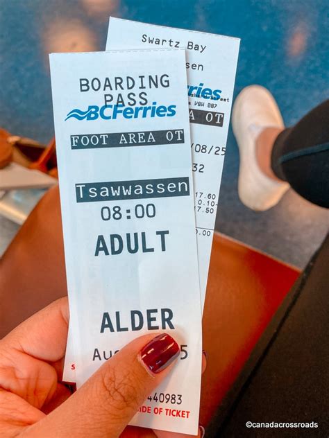 Booking ferry ticket