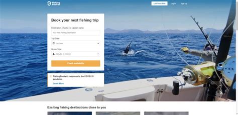 Booking fishing charter