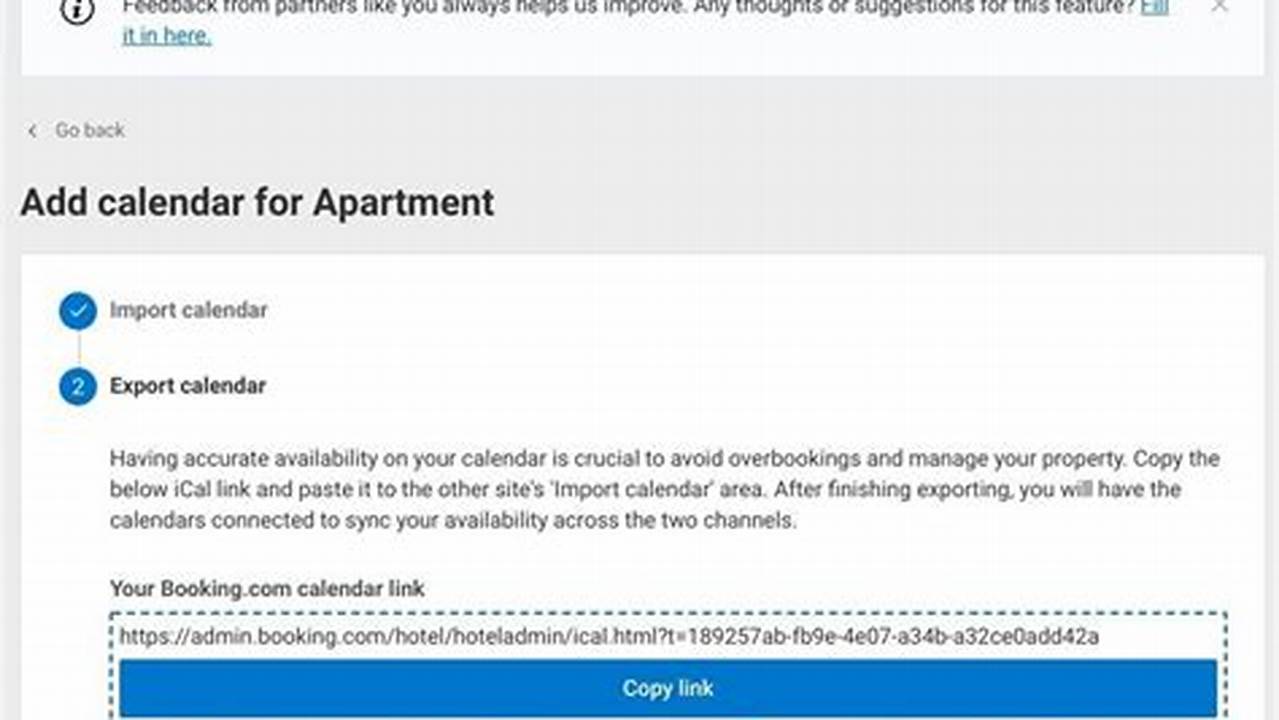 Booking.Com Export Calendar