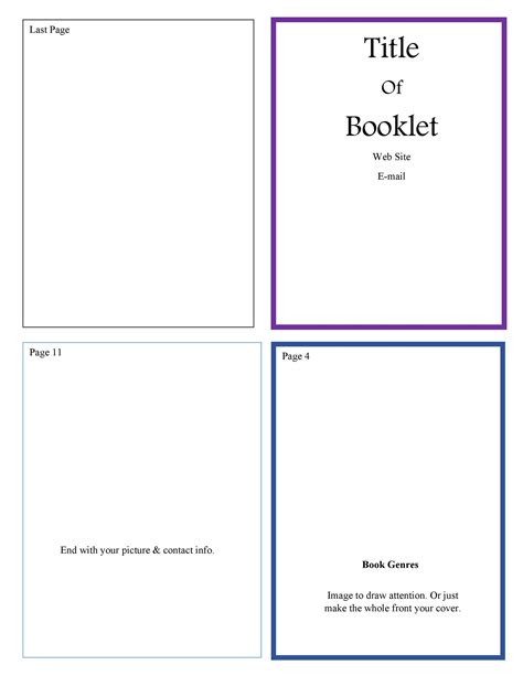 Booklet Template Microsoft Word 2007
