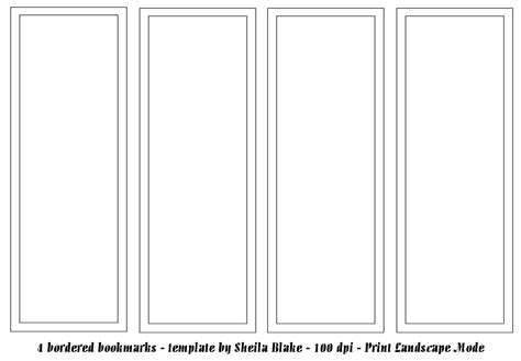 Bookmark Template Publisher