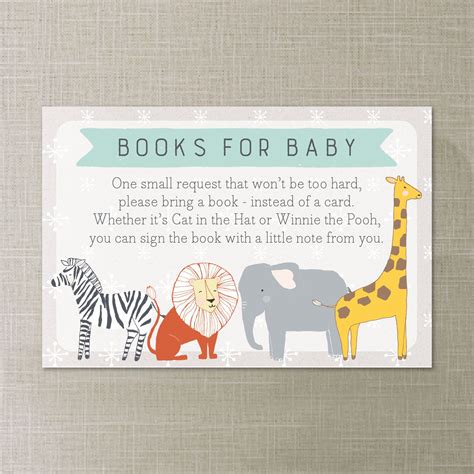 Books For Baby Shower Wording