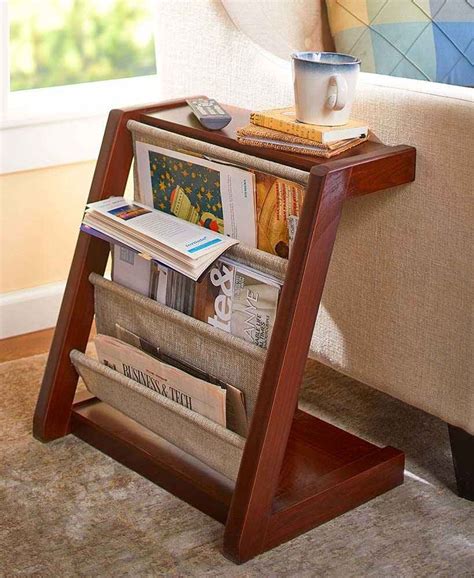 Books and Magazines Side Table Decor