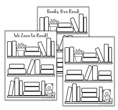 Bookshelf Reading Log Free Printable